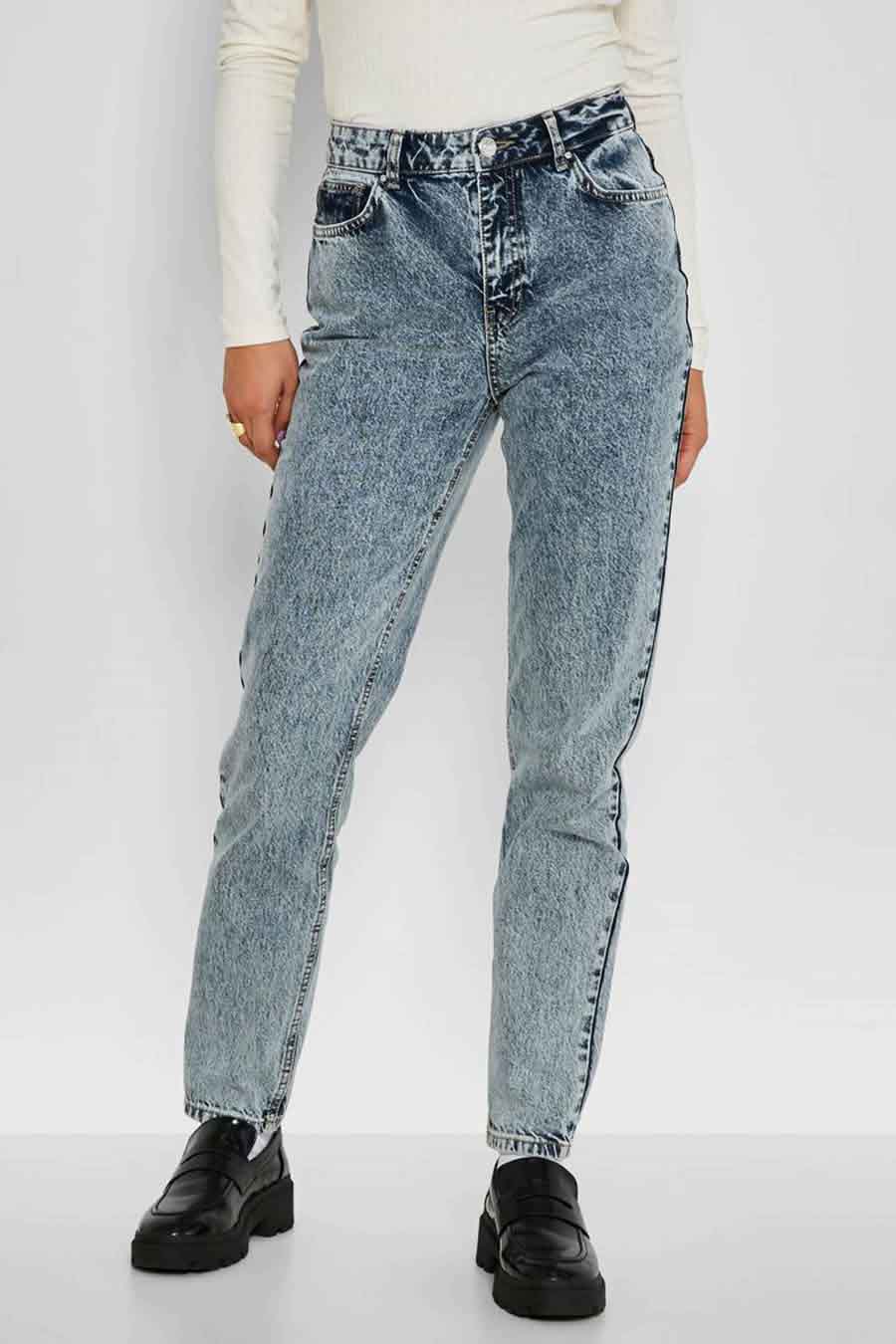 Lichtblauwe Denim Mom Jeans