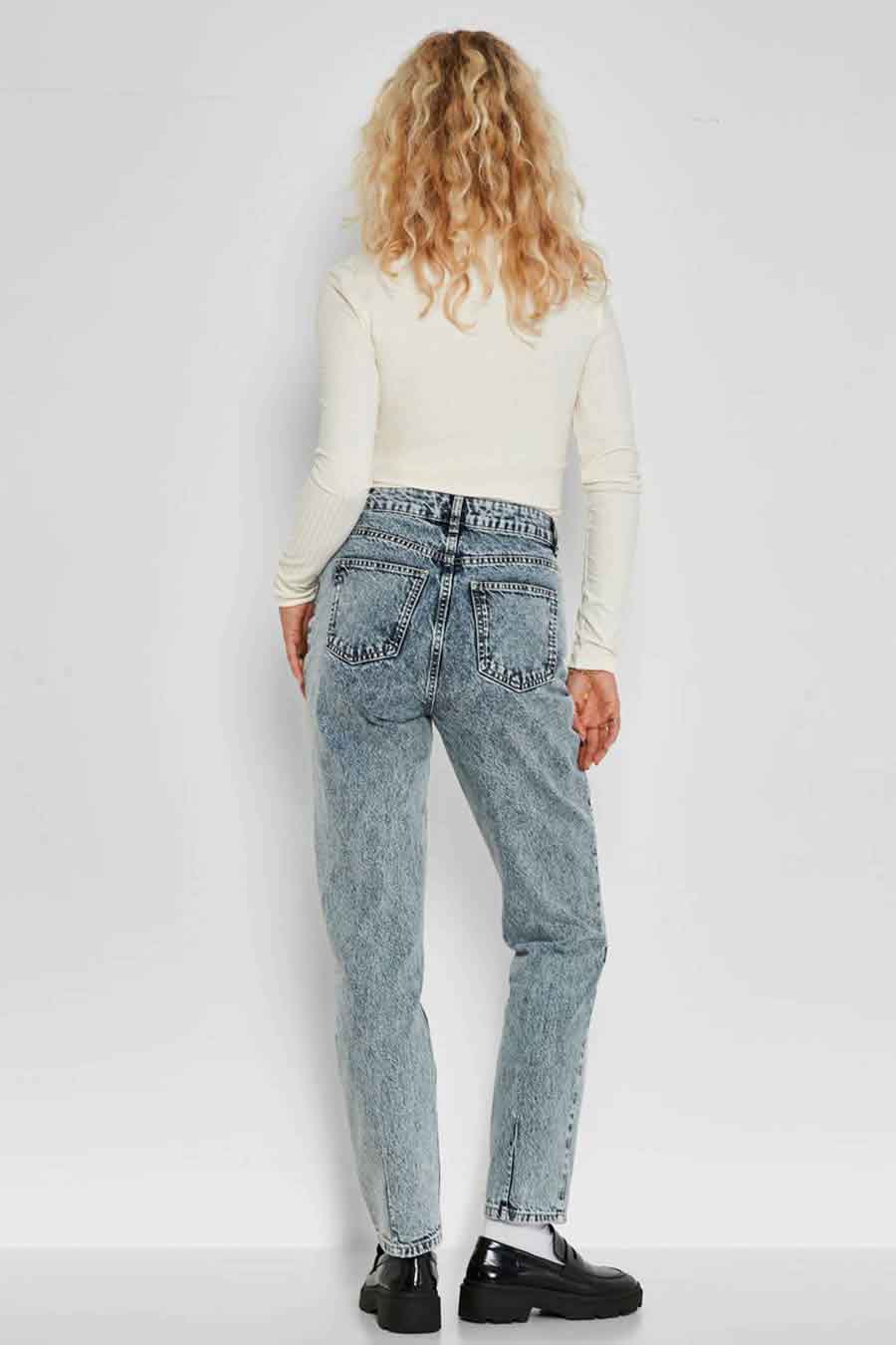 Lichtblauwe Denim Mom Jeans
