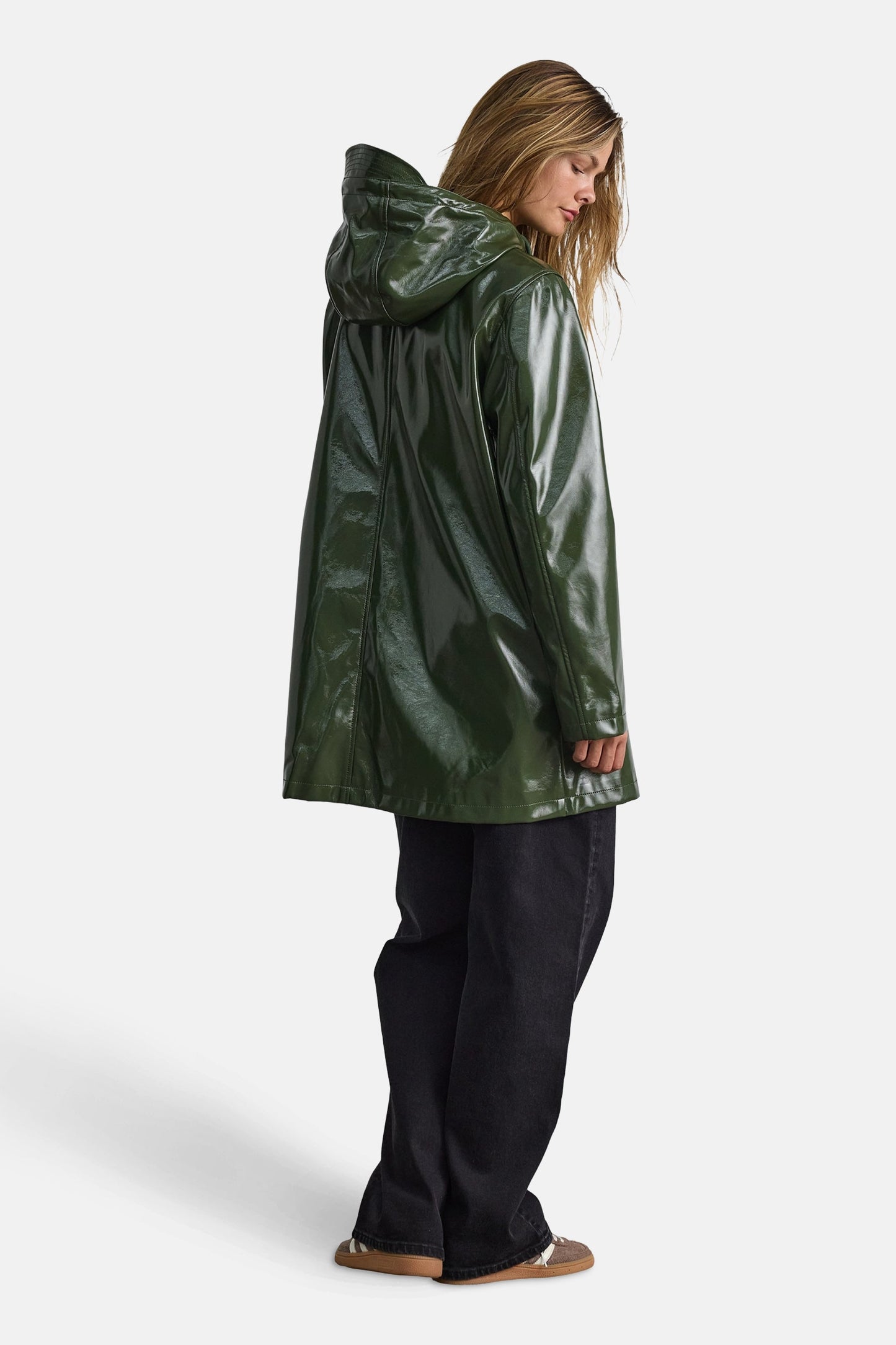 Regenjas groen - DROPLETS