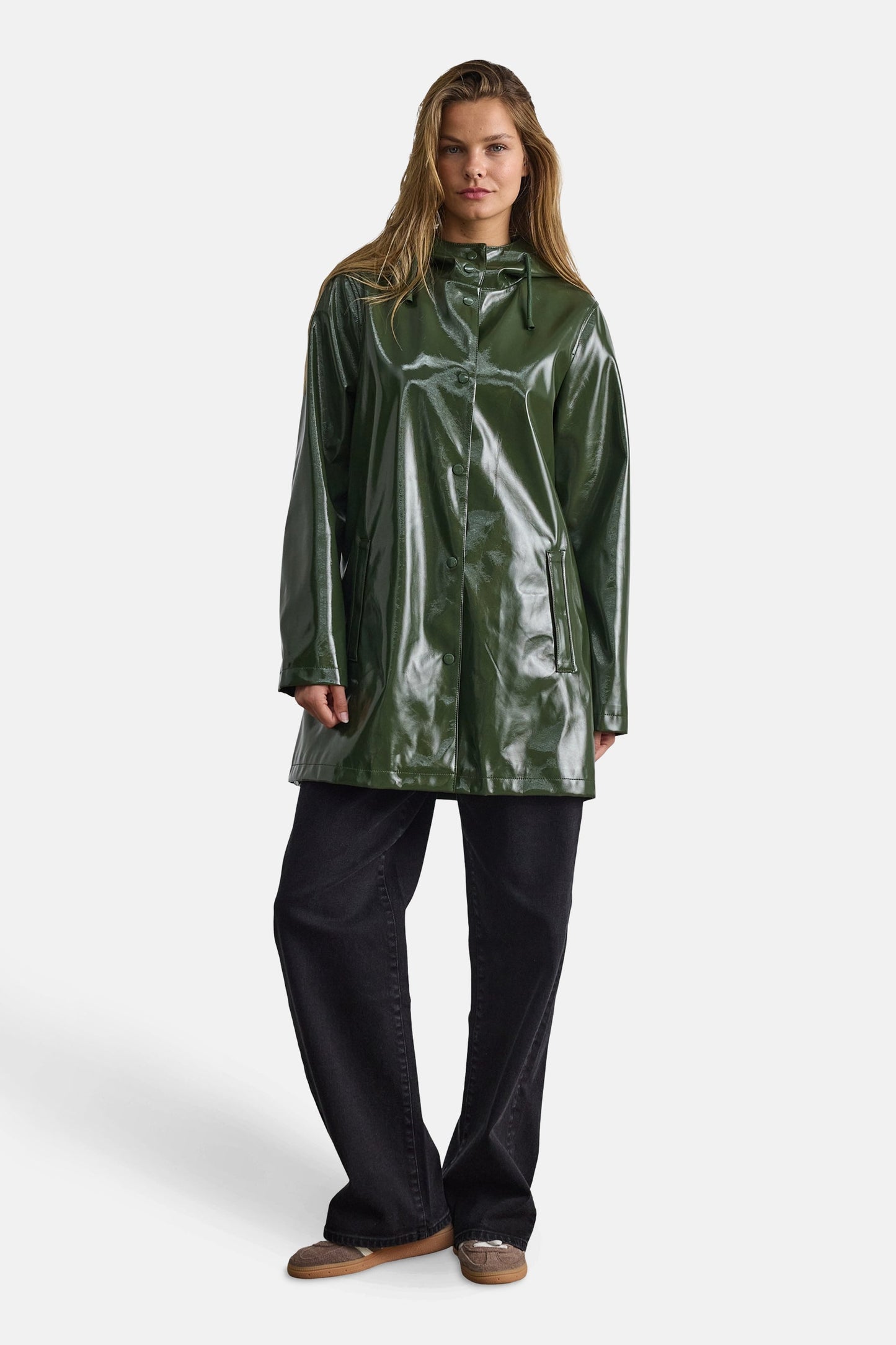 Regenjas groen - DROPLETS