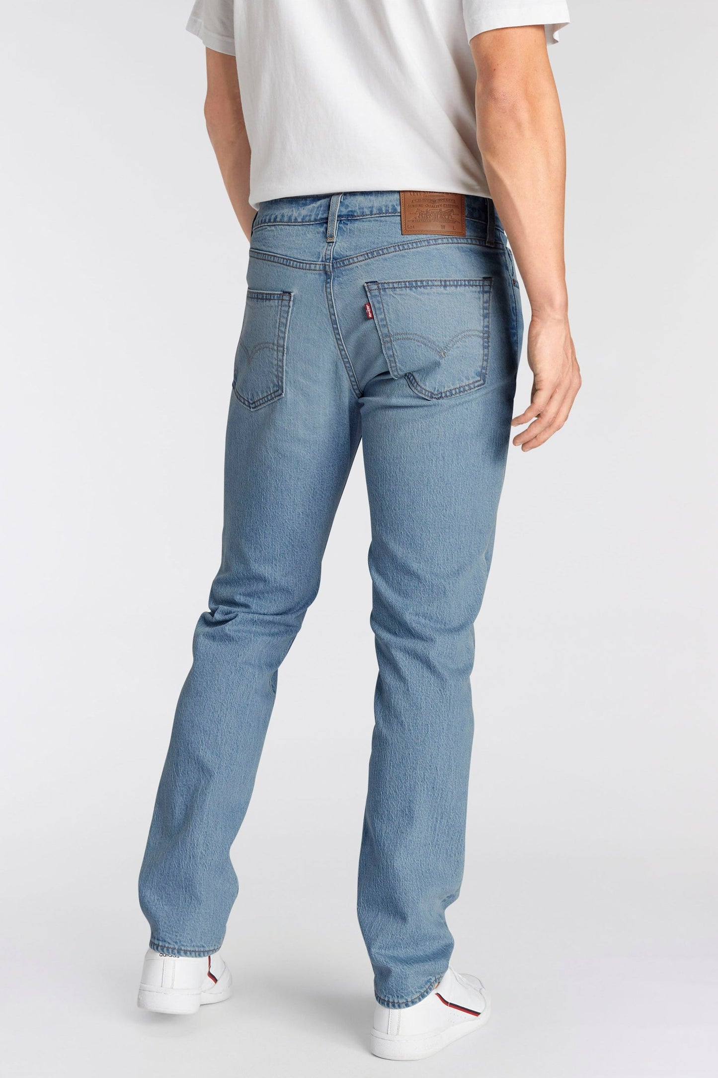 Tapered Jeans - Middenblauwe Denim