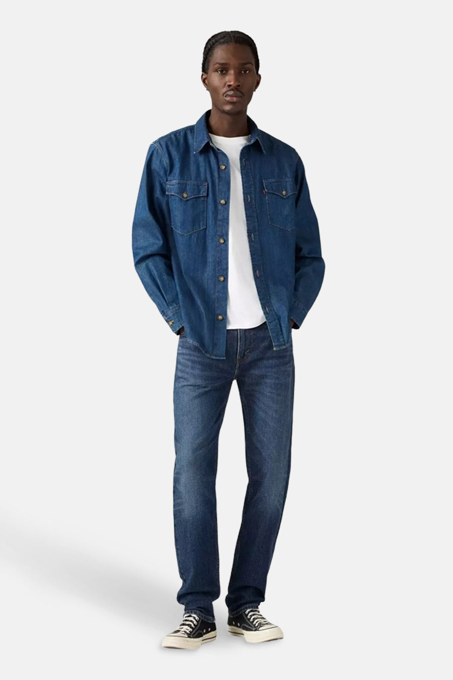 Levi's® Donkerblauwe Denim Tapered Jeans