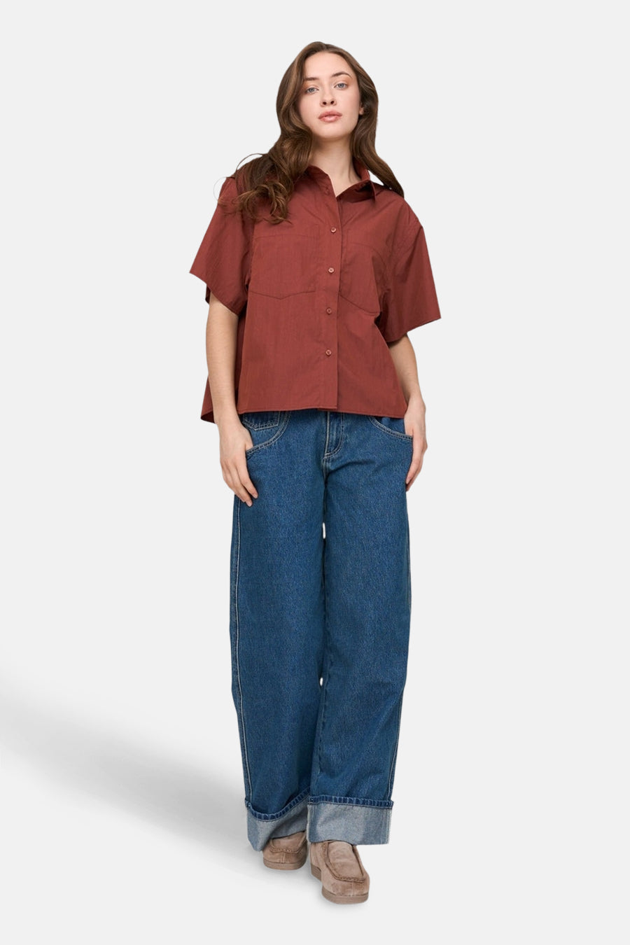 Korte Mouwen Shirt - Rood