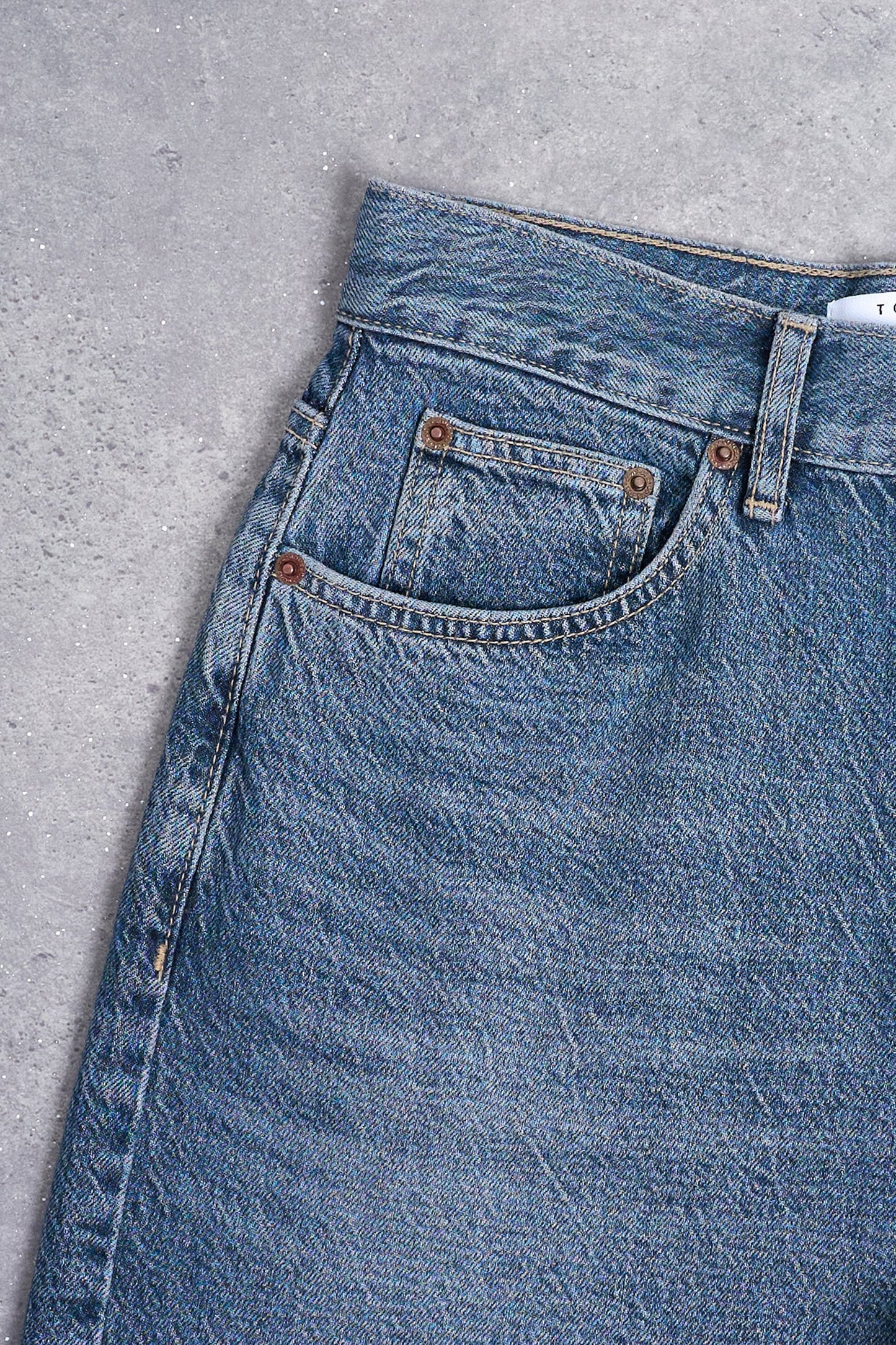 Rechters jeans mid blauwe denim - TOPSHOP