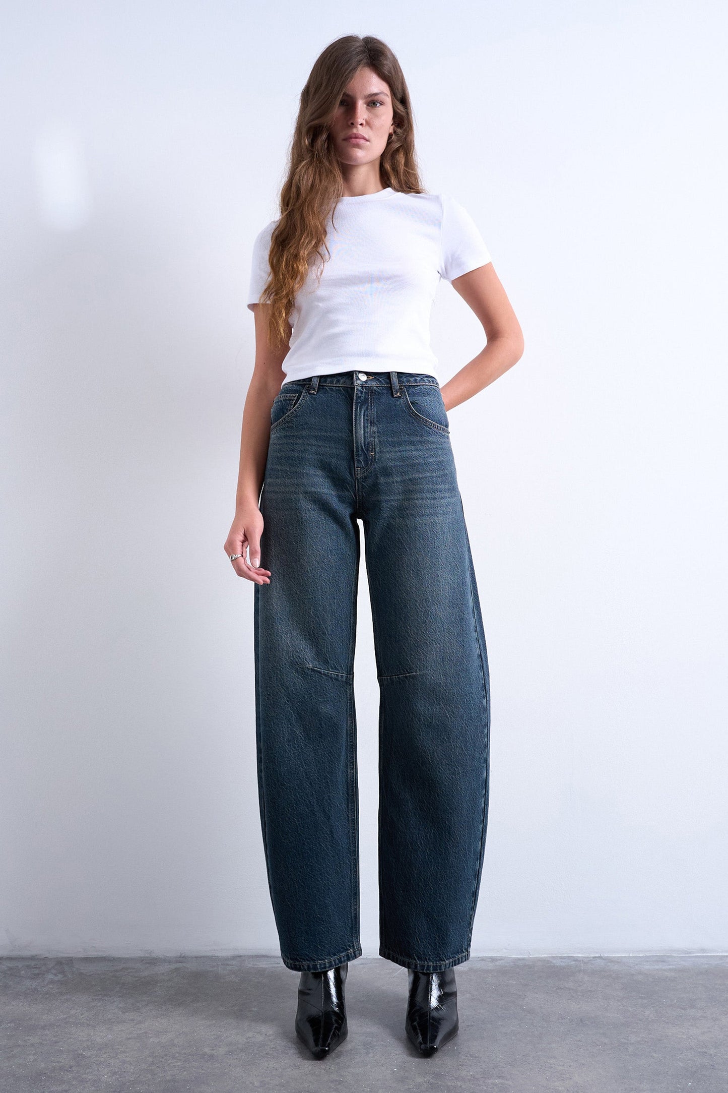 Jeans speciale pasvorm blauw zwart denim - TOPSHOP