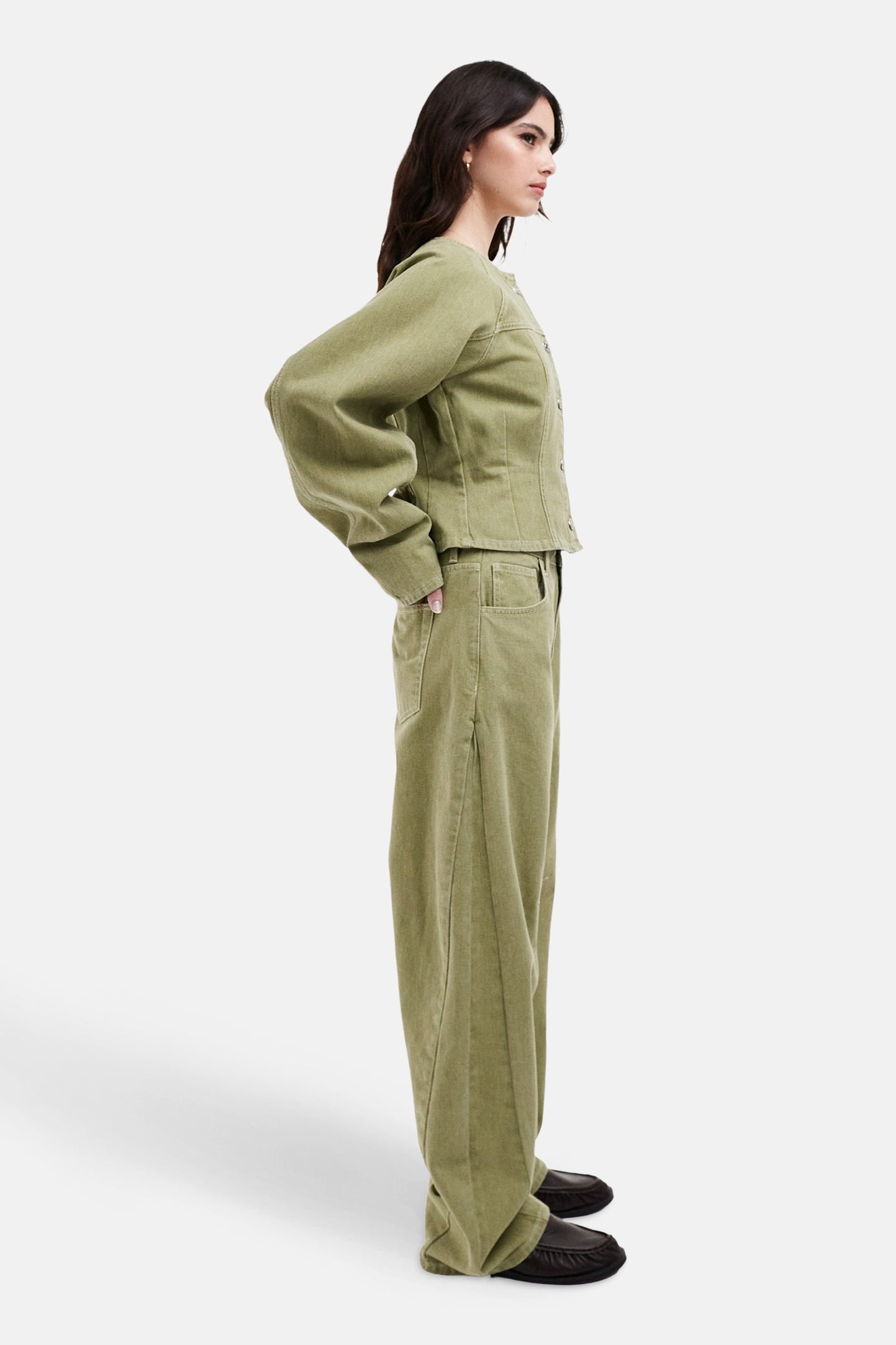Gekleurde jeans - groen