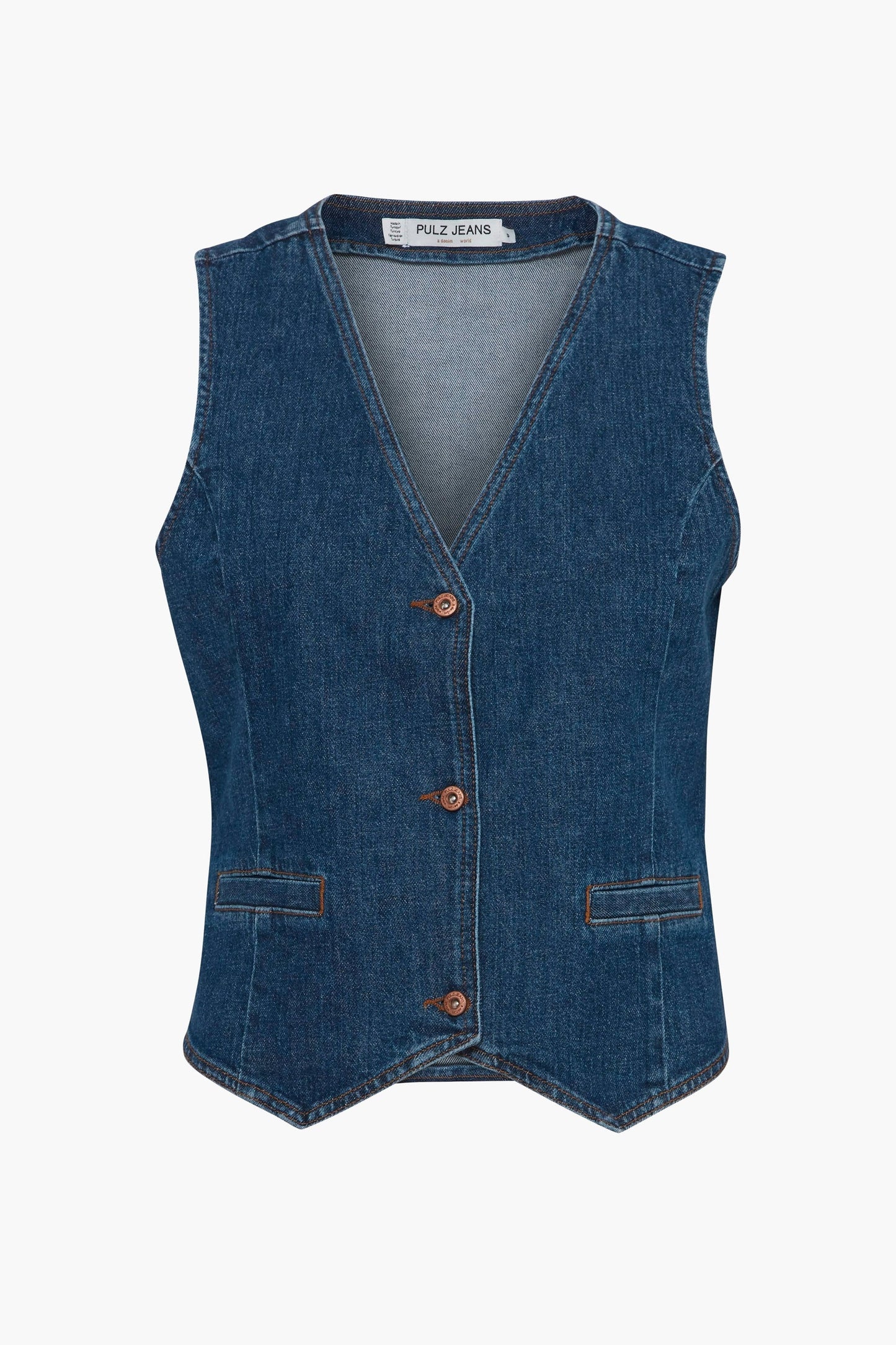 Mid-Blue Denim Blazer