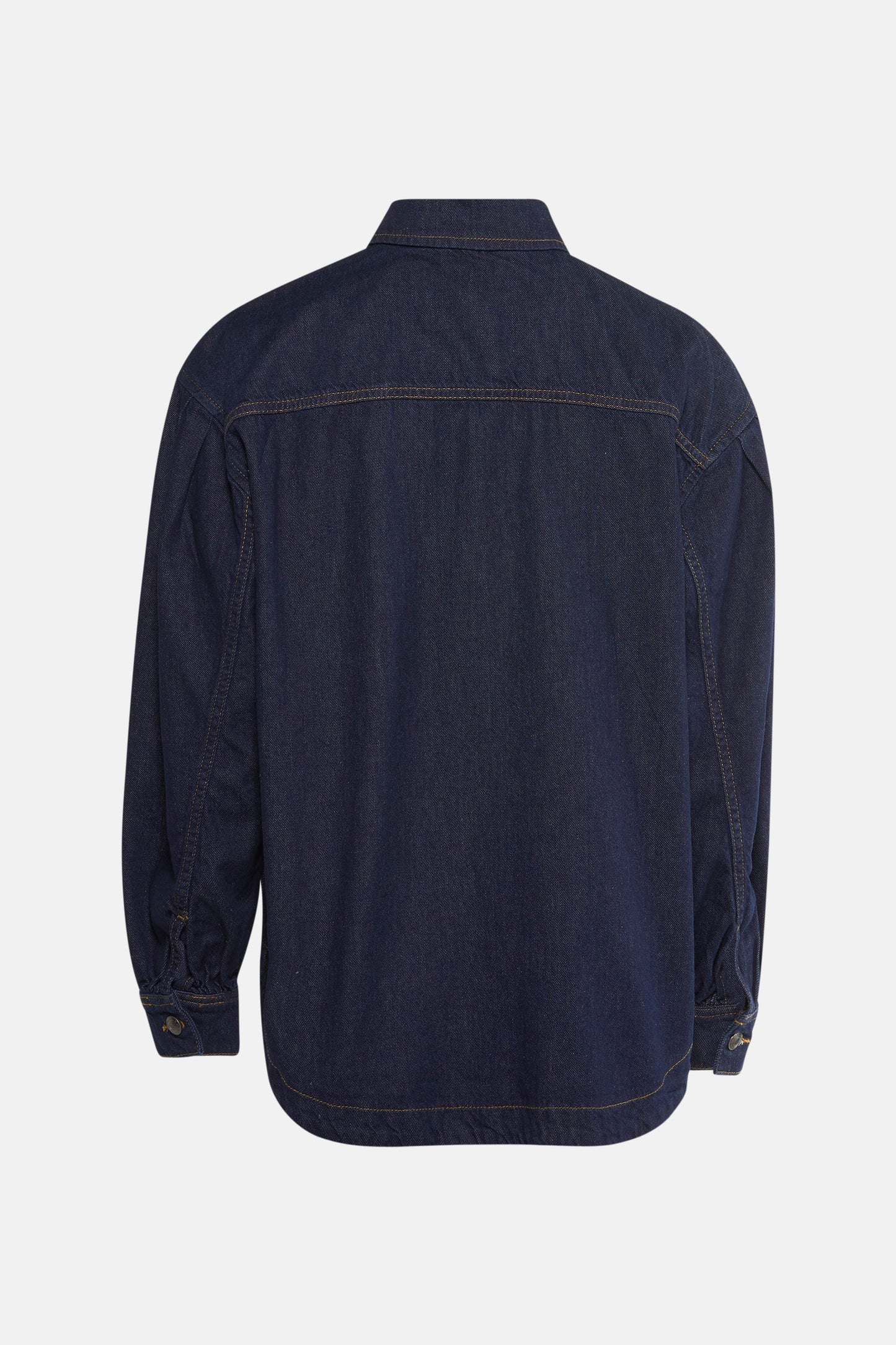Donkerblauw Denim Jeanshemd