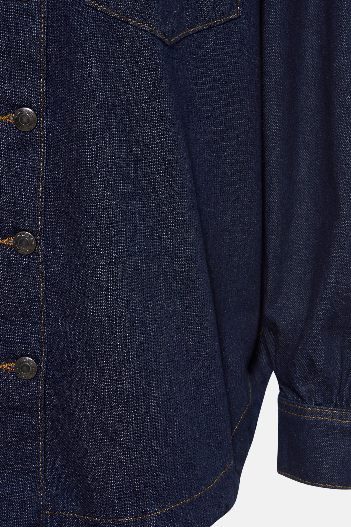 Donkerblauw Denim Jeanshemd