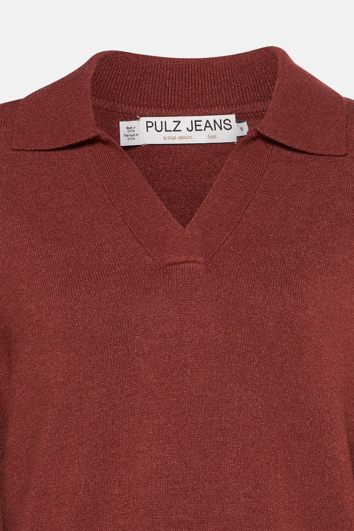 Rode V-hals Trui