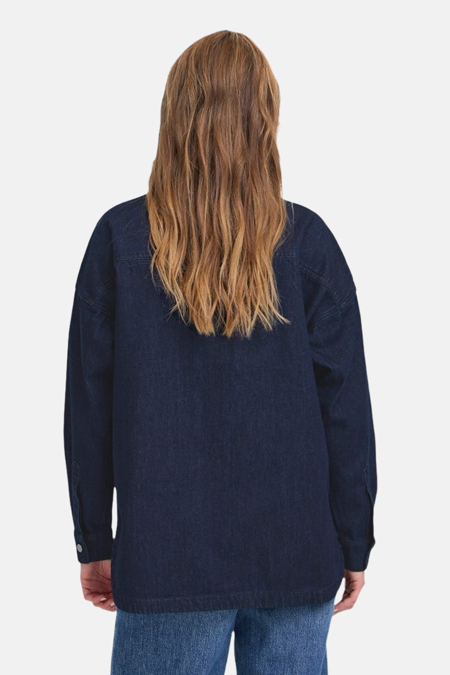 Jeanshemd donkerblauwe denim - PULZ