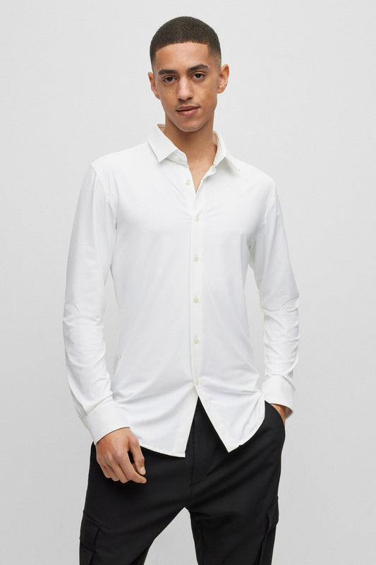 Witte Lange Mouwen Hemd