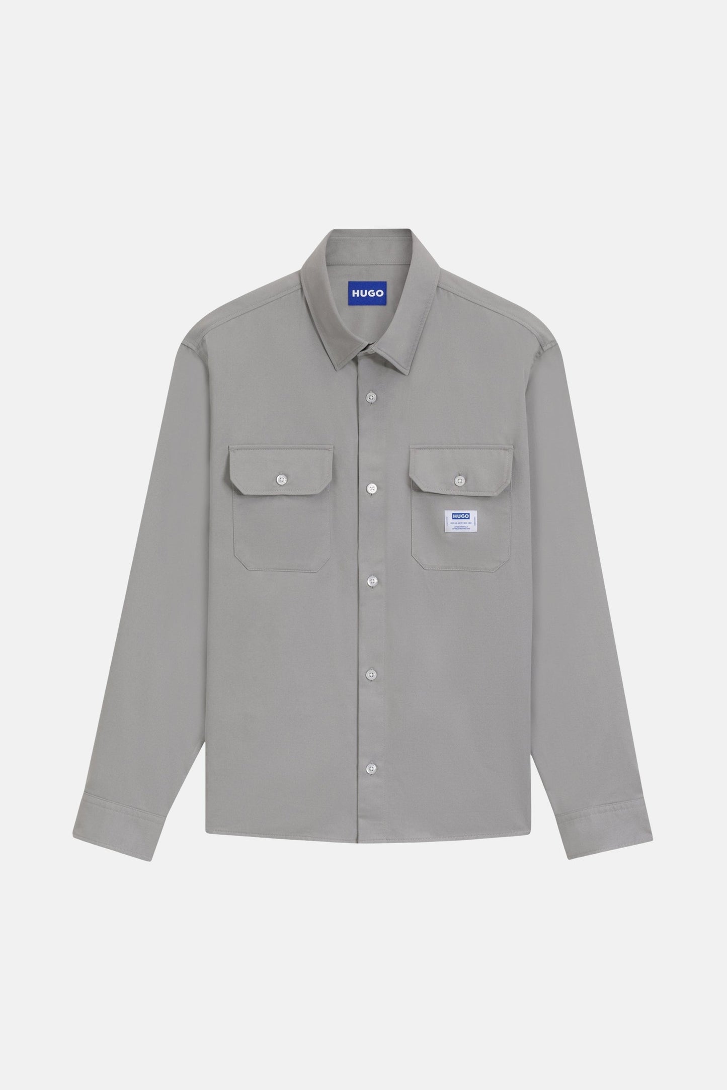 Hemd (lange mouwen) grijs - HUGO BLUE