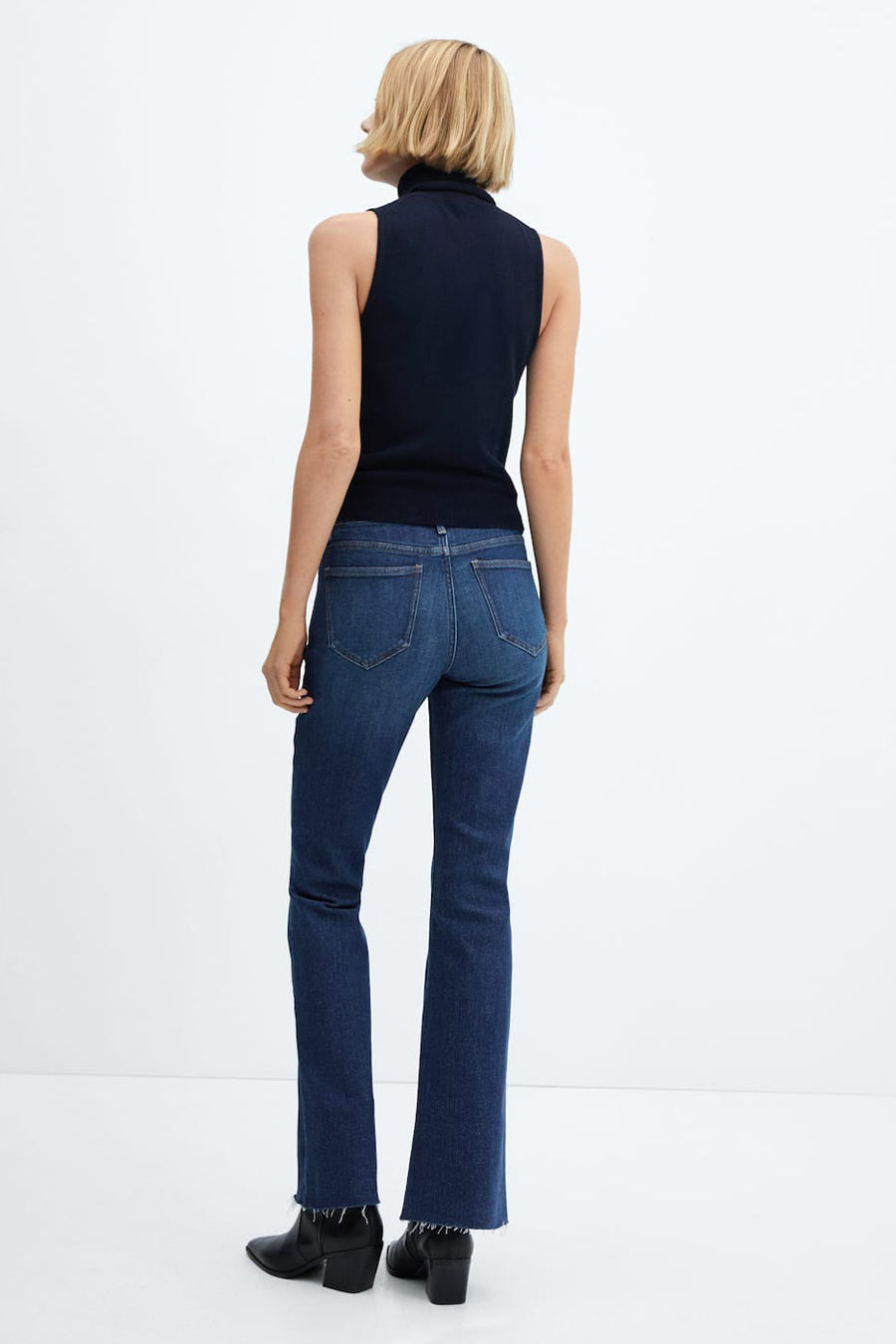FIONA - Donkerblauwe Denim Jeans