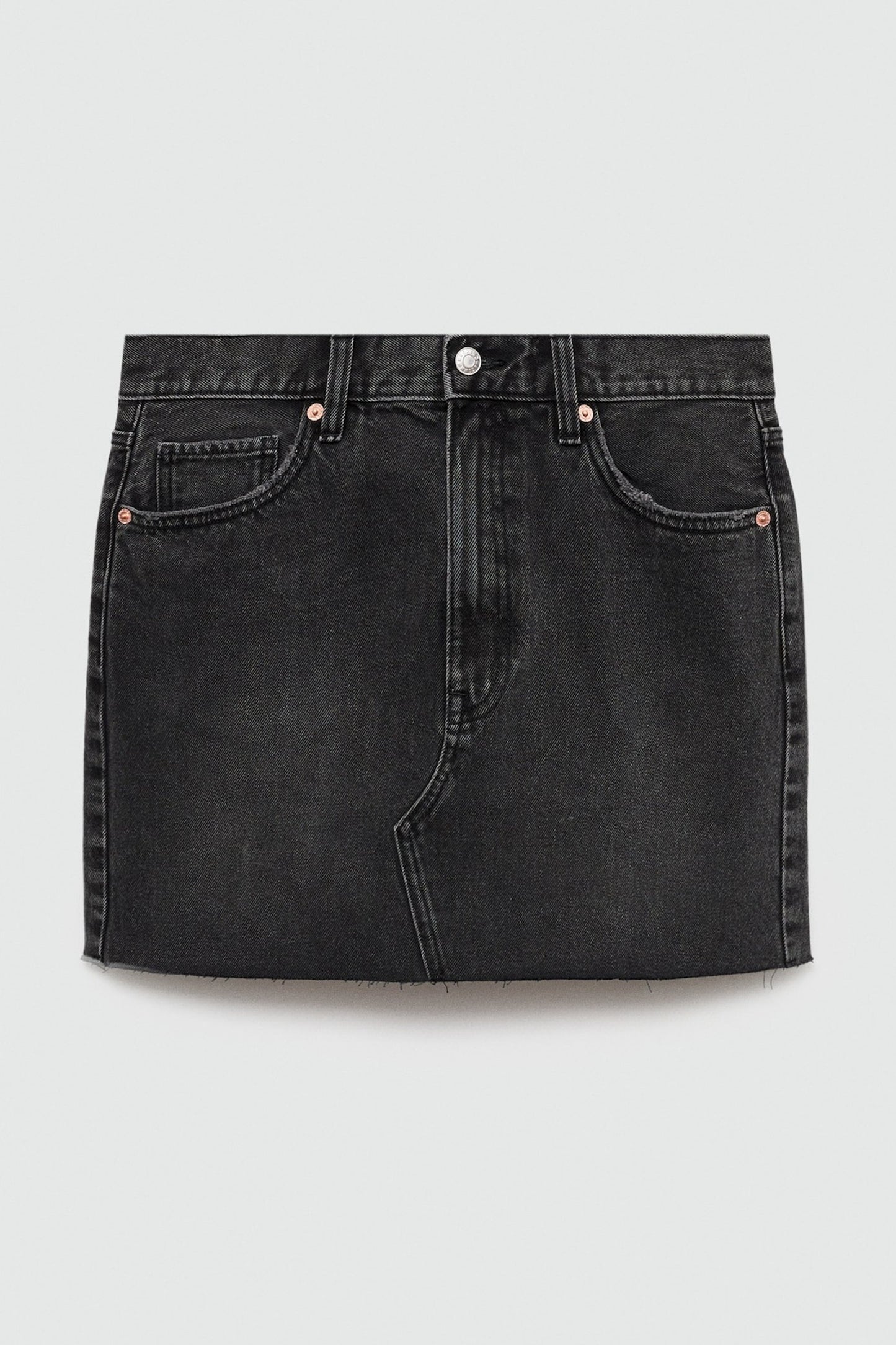 Zwarte Denim Korte Rok