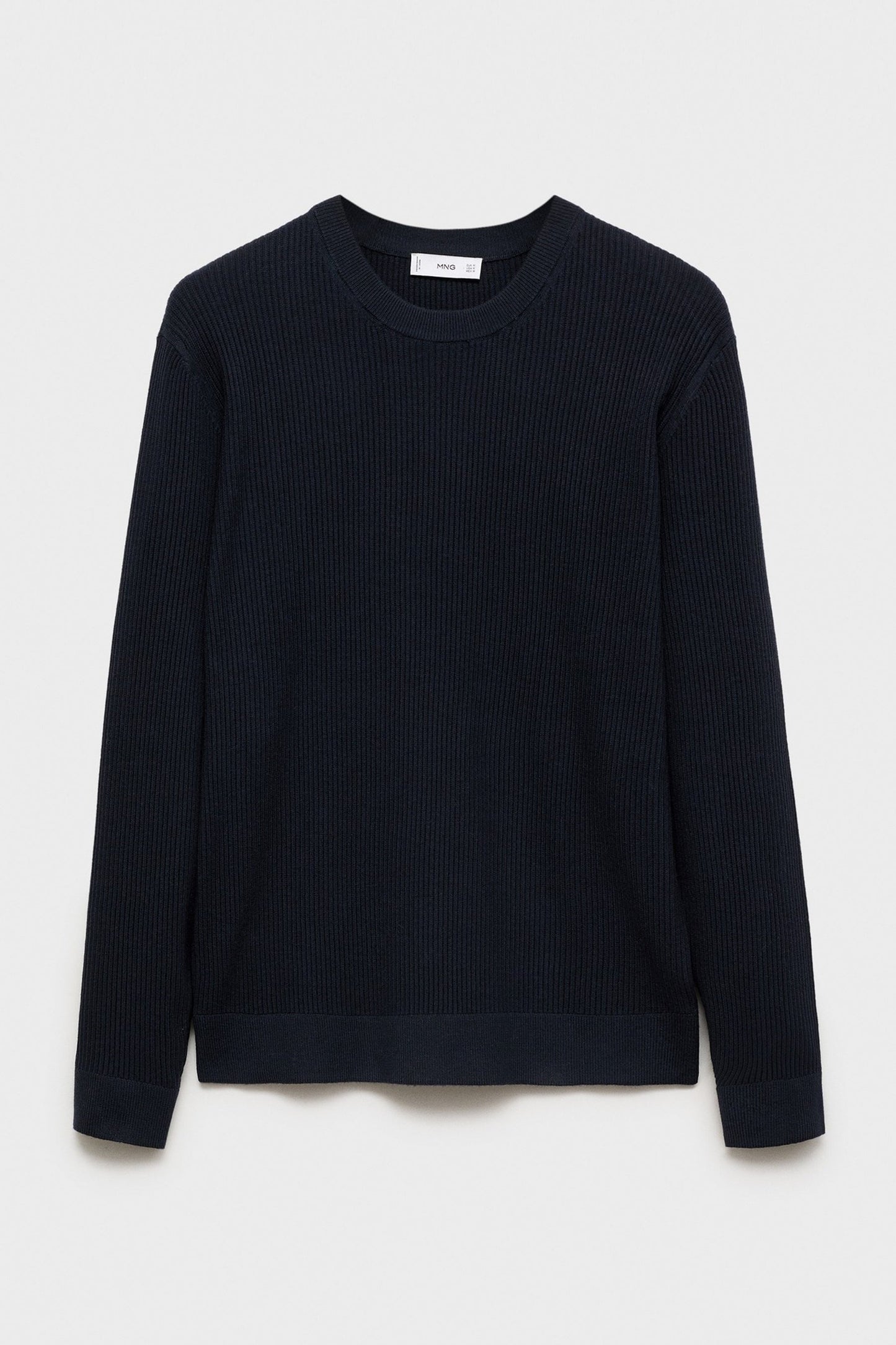 Donkerblauwe Trui met Ronde Hals
