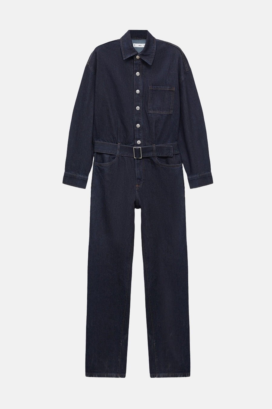 Donkerblauwe Denim Jumpsuit