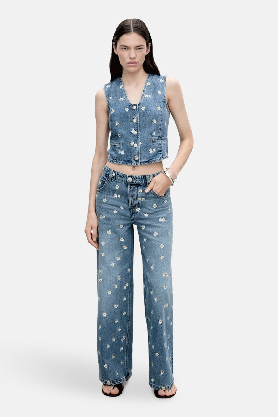 Denim Blazer - Middenblauw