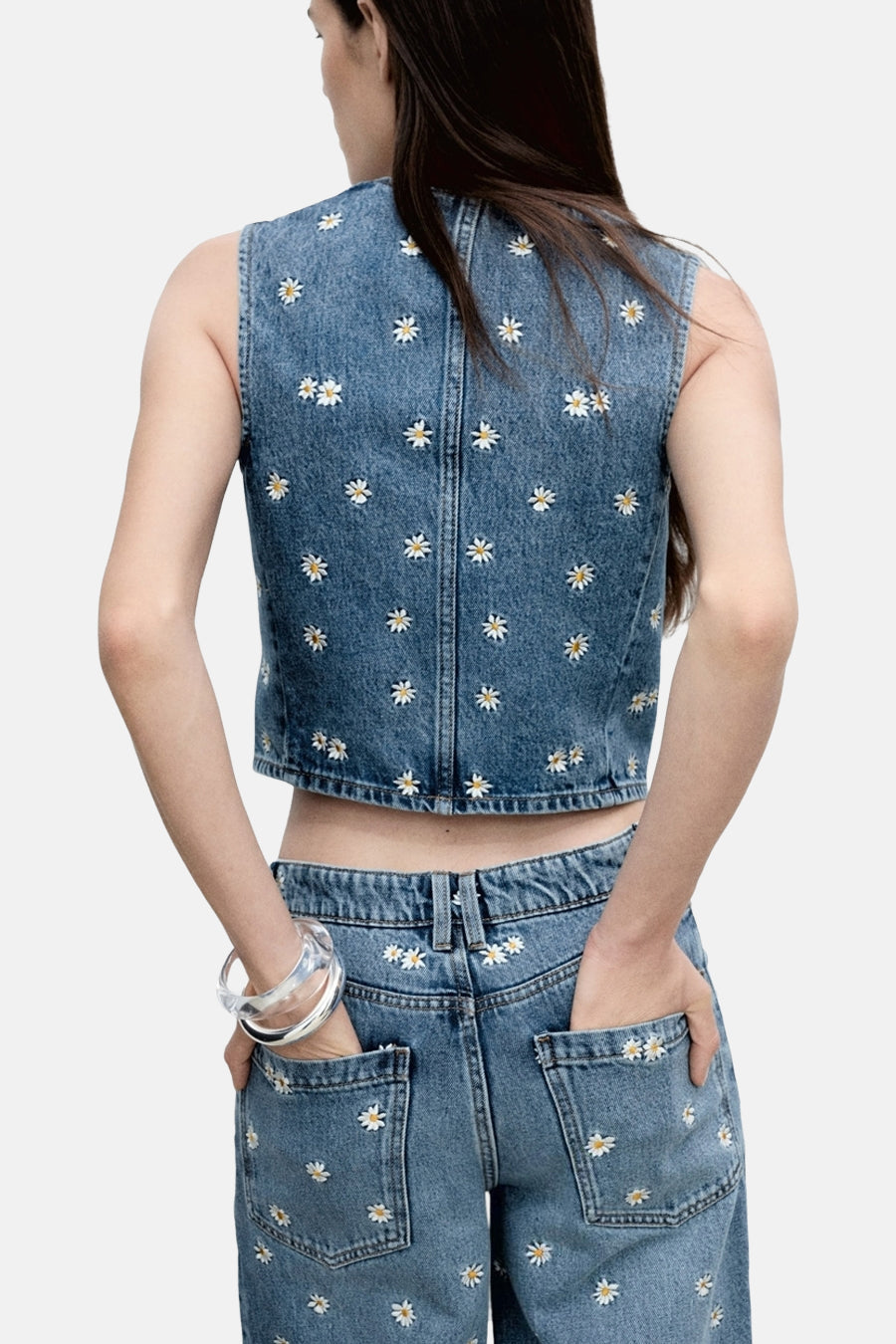 Denim Blazer - Middenblauw