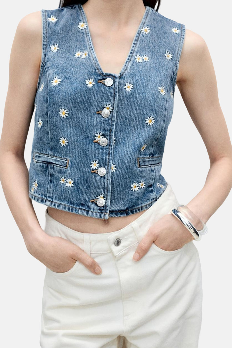 Denim Blazer - Middenblauw