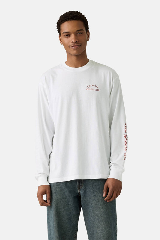 Witte T-shirt met lange mouwen