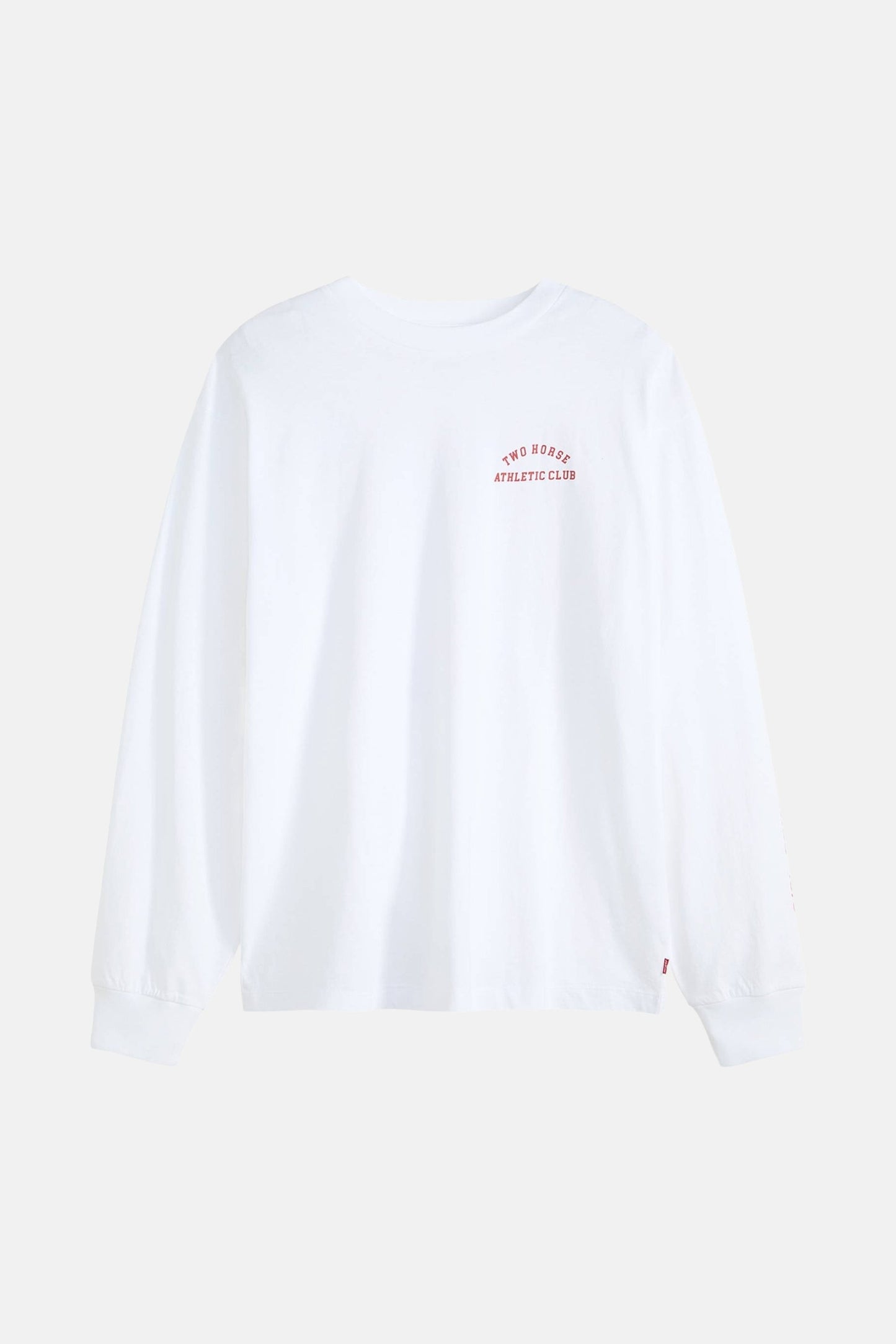 Witte T-shirt met lange mouwen