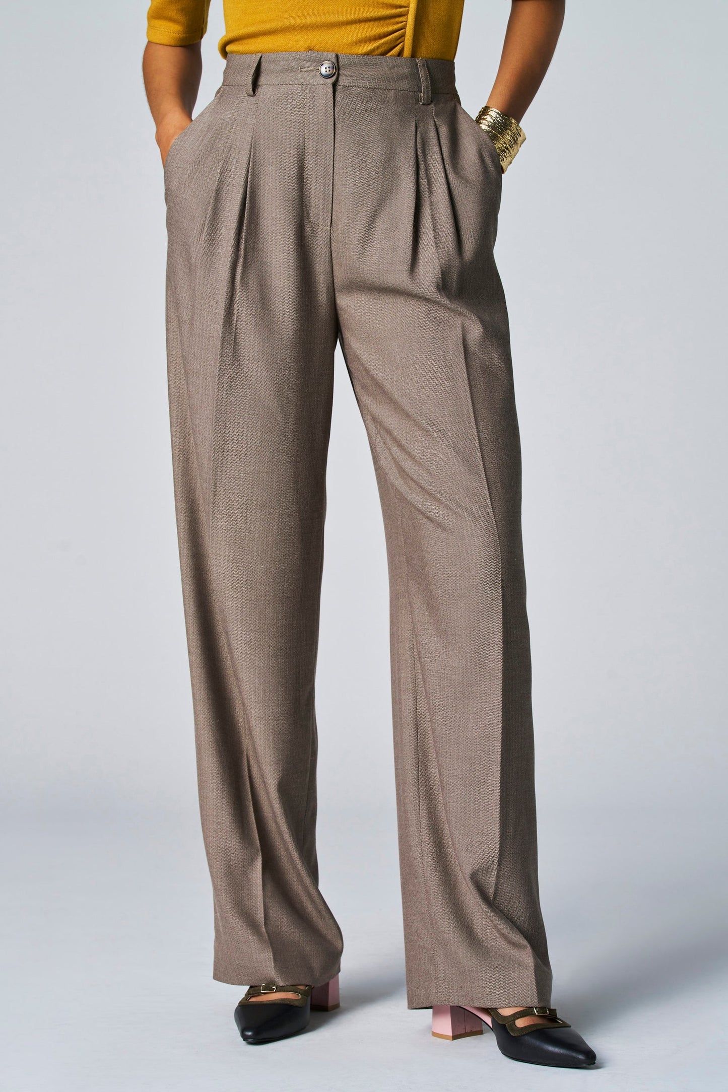 Taupe Colorbroek