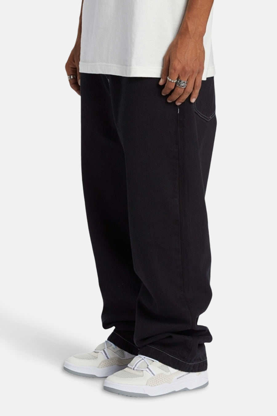 DC SHOES Zwarte Wijdvallende Denim Jeans