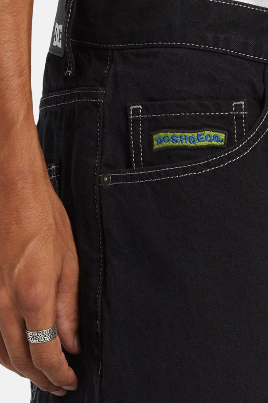 DC SHOES Zwarte Wijdvallende Denim Jeans