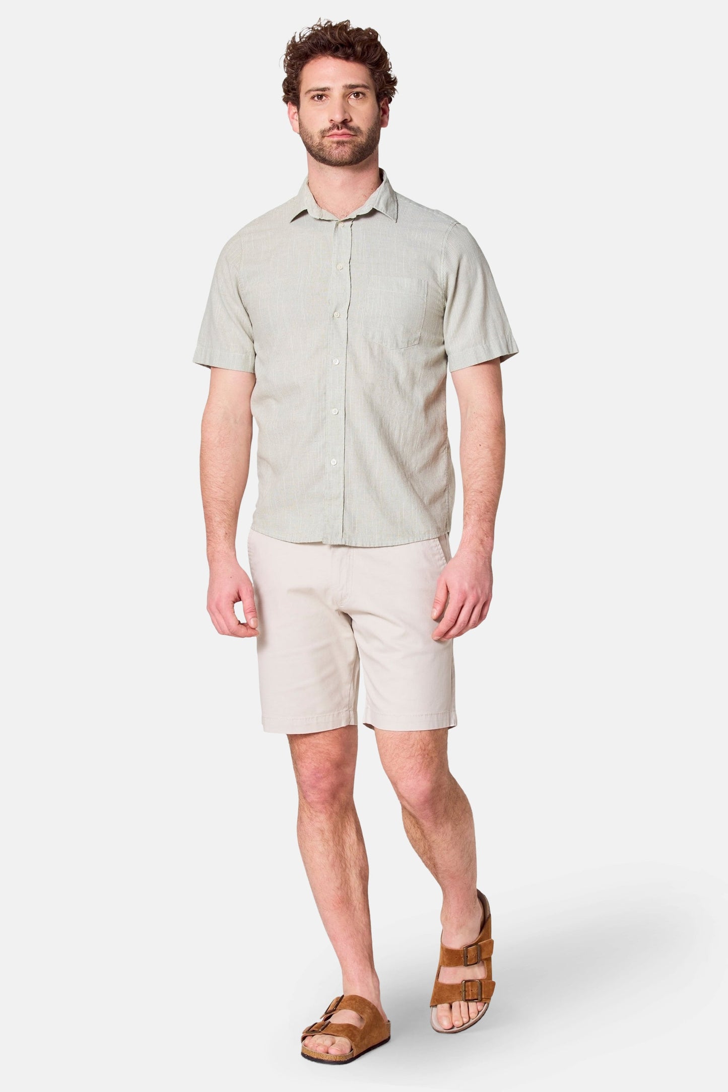 Korte Mouwen Hemd - Khaki