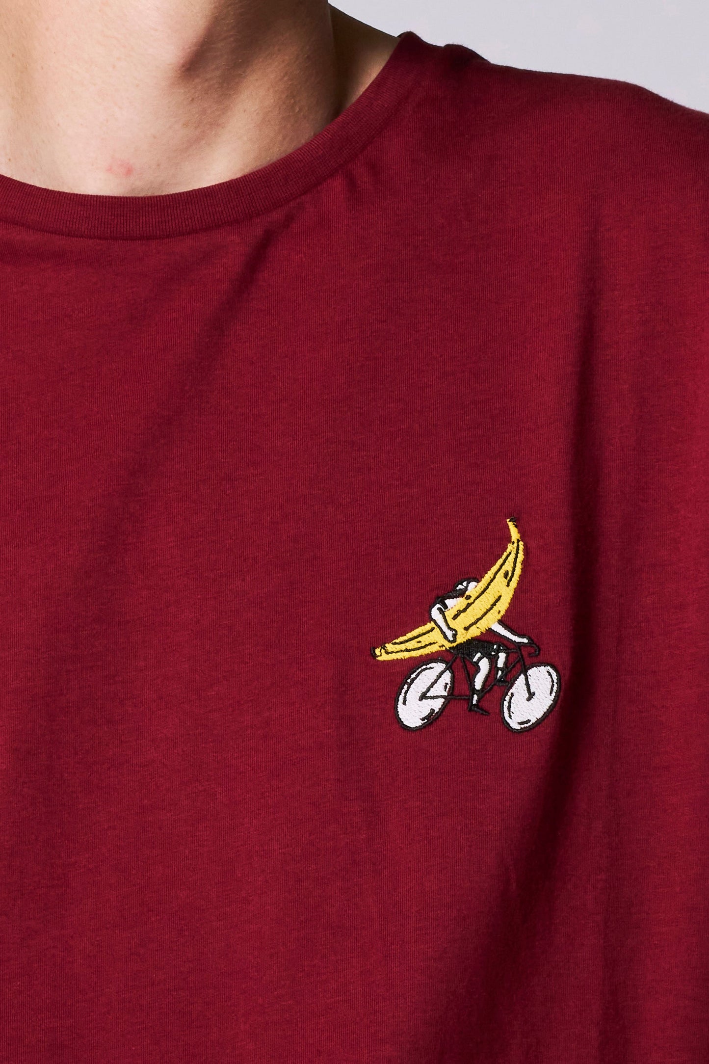 Korte Mouwen T-shirt - Bordeauxkleur
