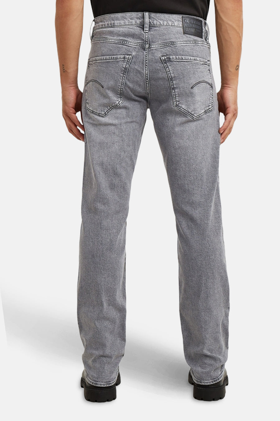 Rechtafstaande jeans mid grijze denim - G-Star RAW