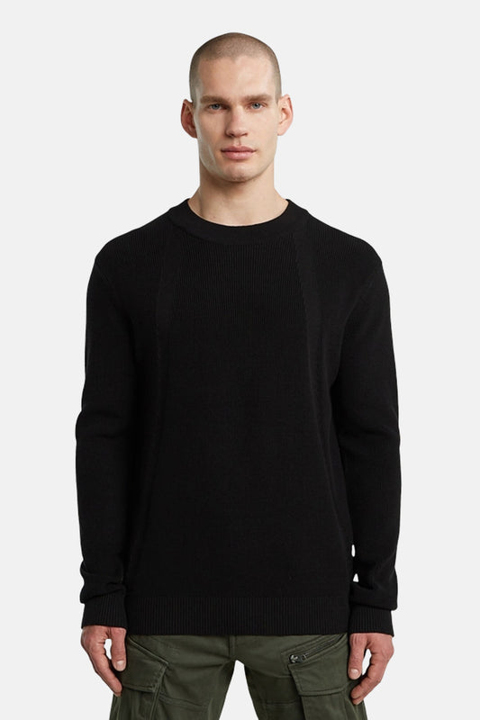 Zwarte Trui met Ronde Hals