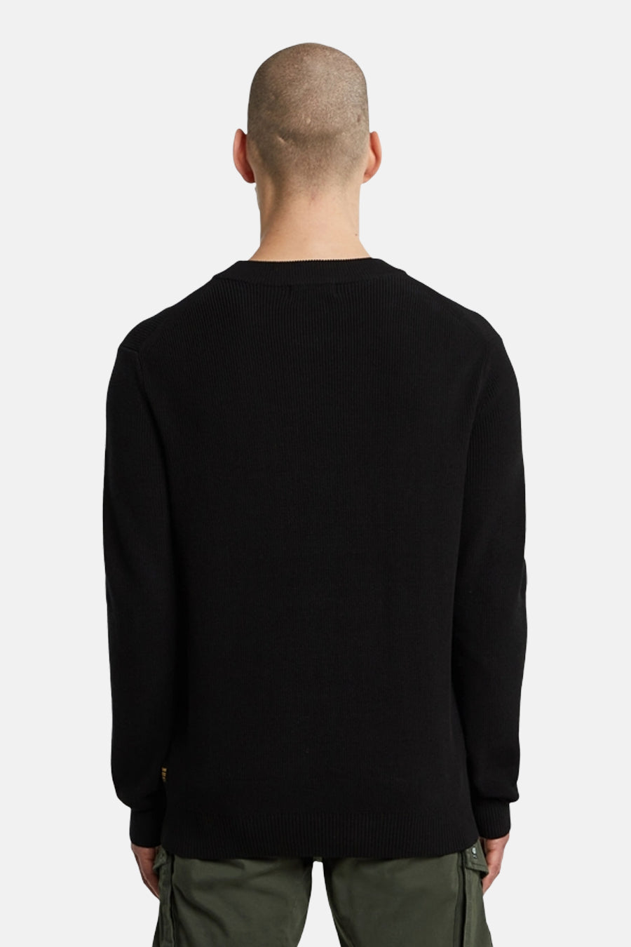 Zwarte Trui met Ronde Hals