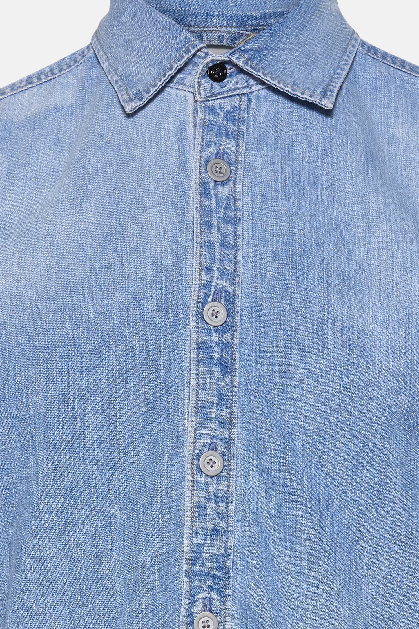 Lichtblauw Denim Jeanshemd