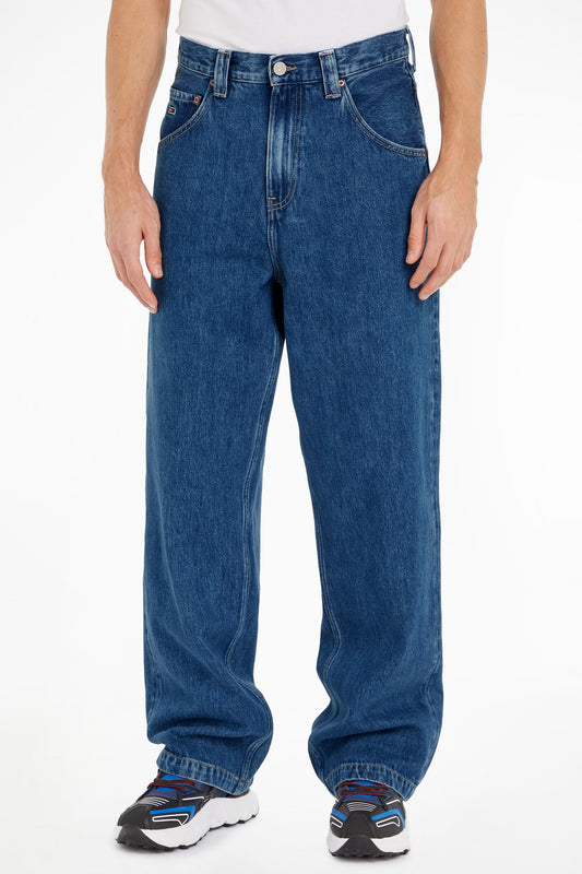 Wide Leg Jeans - Medium Blue Denim