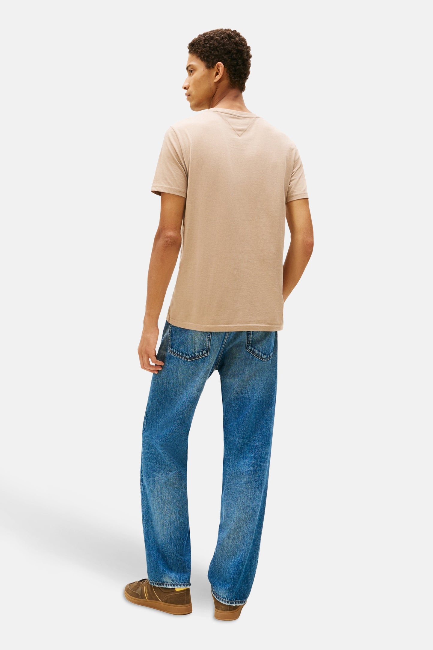 Korte Mouwen T-shirt - Beige