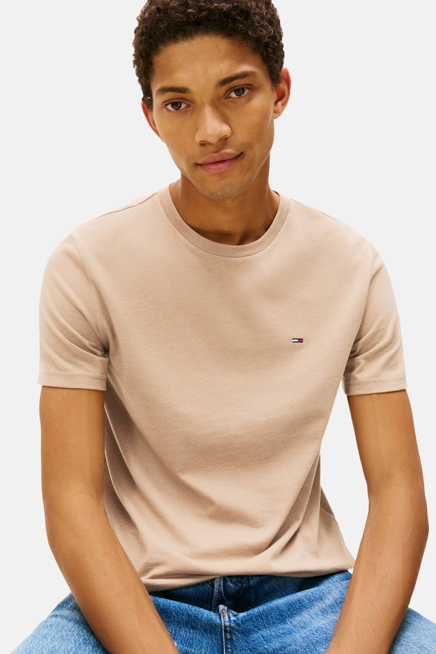 Korte Mouwen T-shirt - Beige