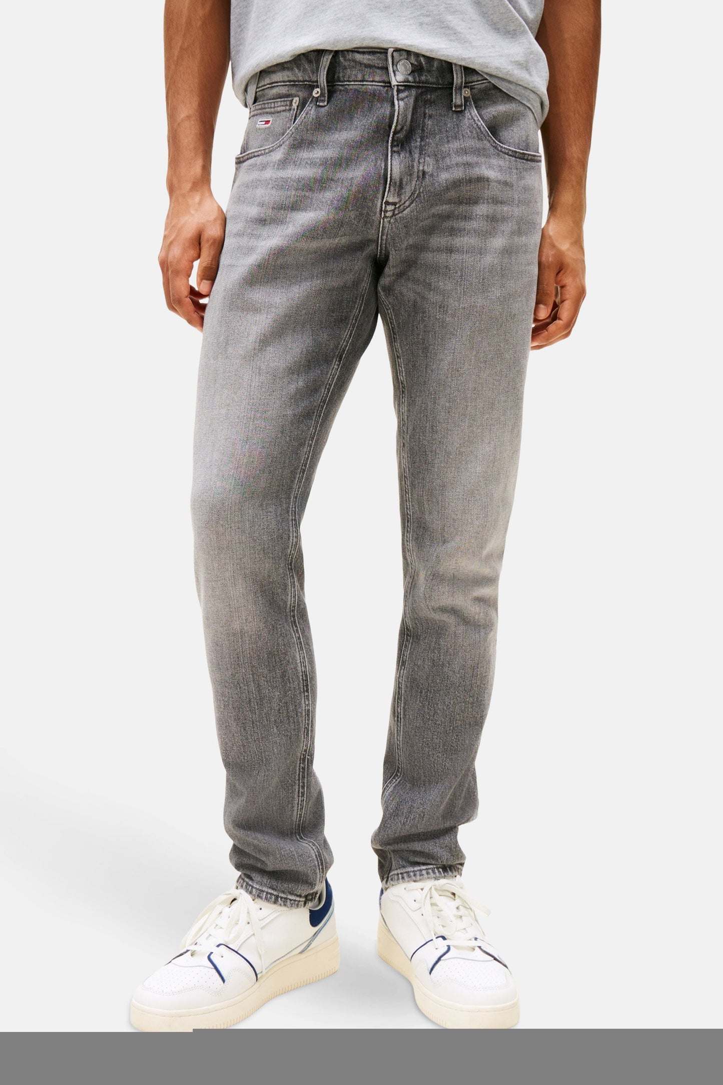 Mid Gray Denim Slim Fit Jeans - TOMMY JEANS