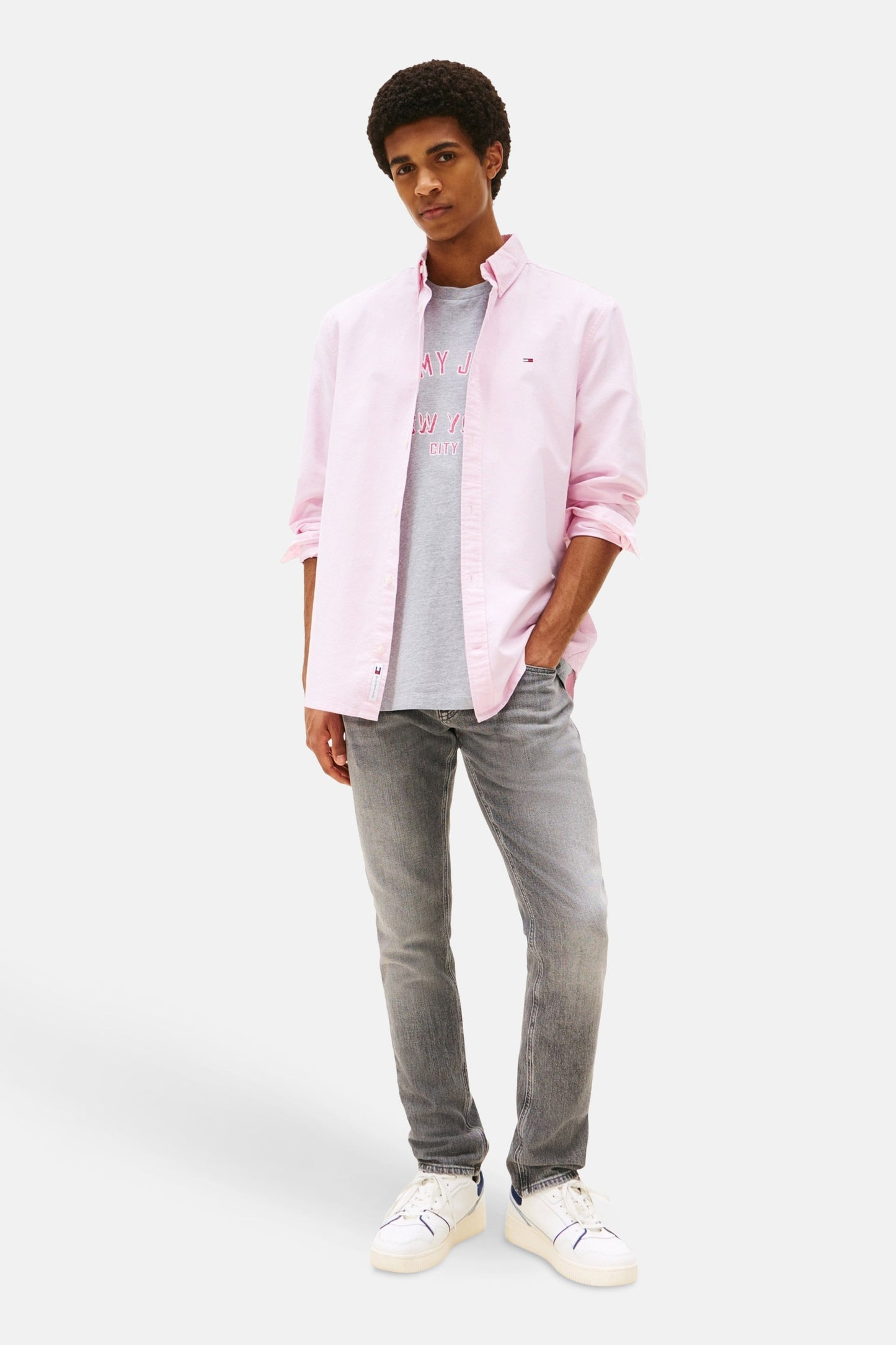 Mid Gray Denim Slim Fit Jeans - TOMMY JEANS