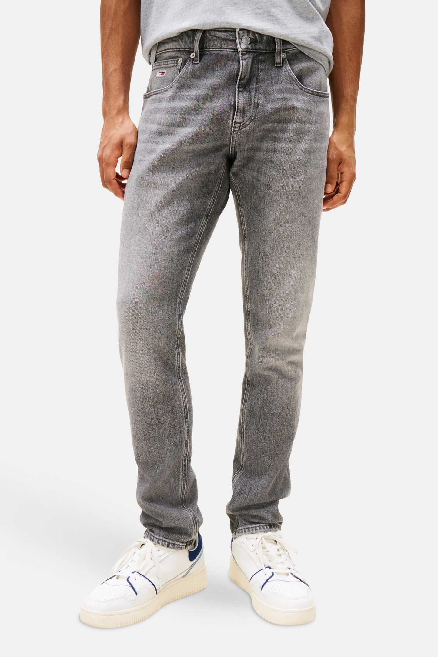 Mid Gray Denim Slim Fit Jeans - TOMMY JEANS