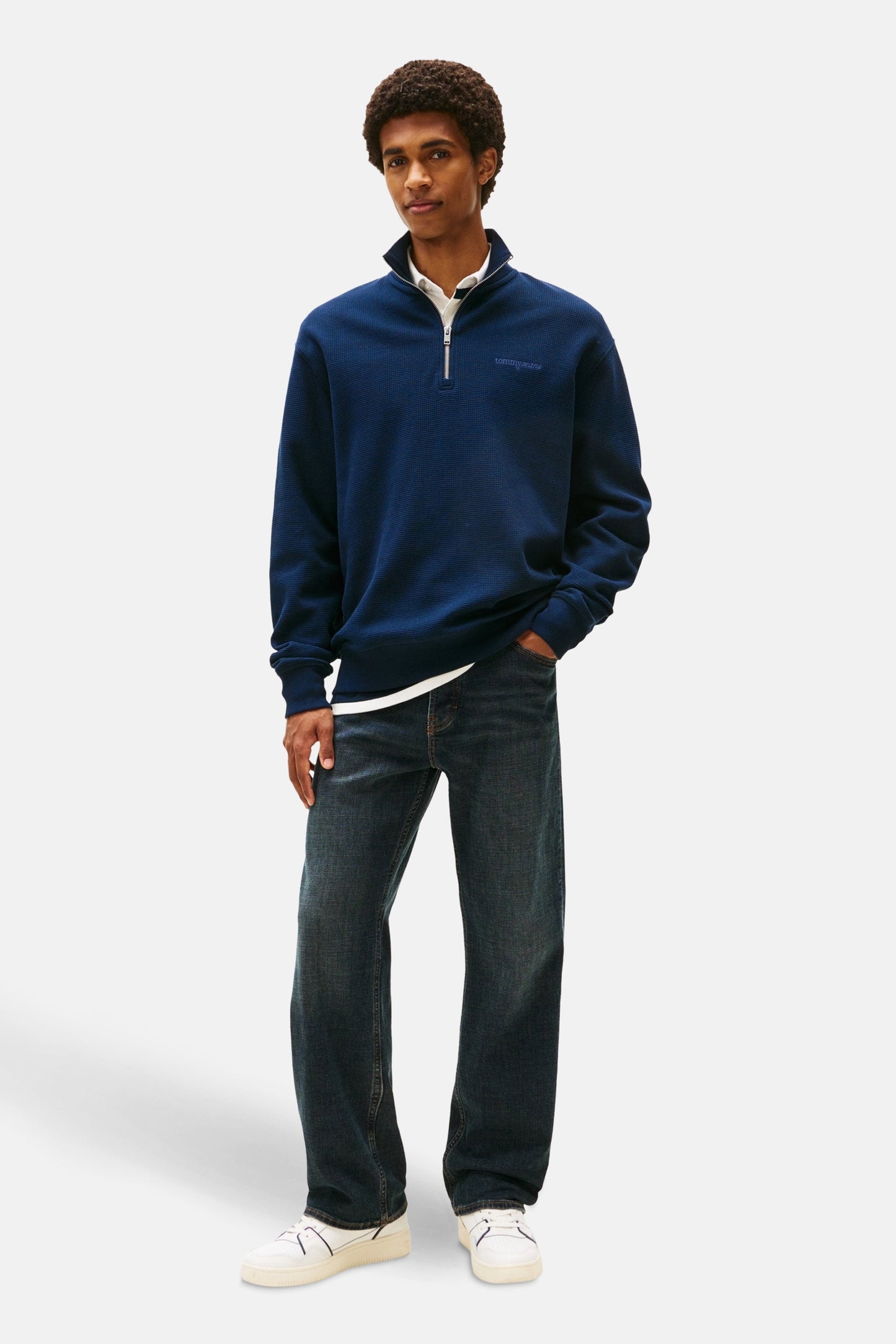 Sweater met ronde hals blauw - TOMMY JEANS
