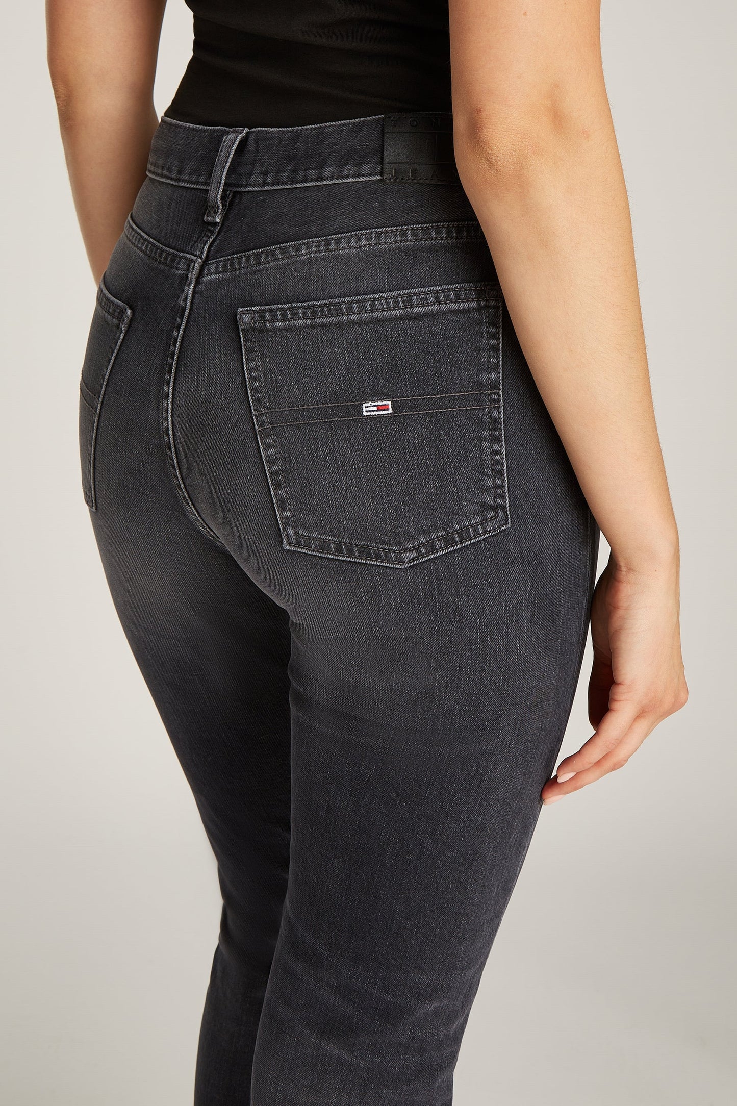 Izzie - Donkergrijze Denim