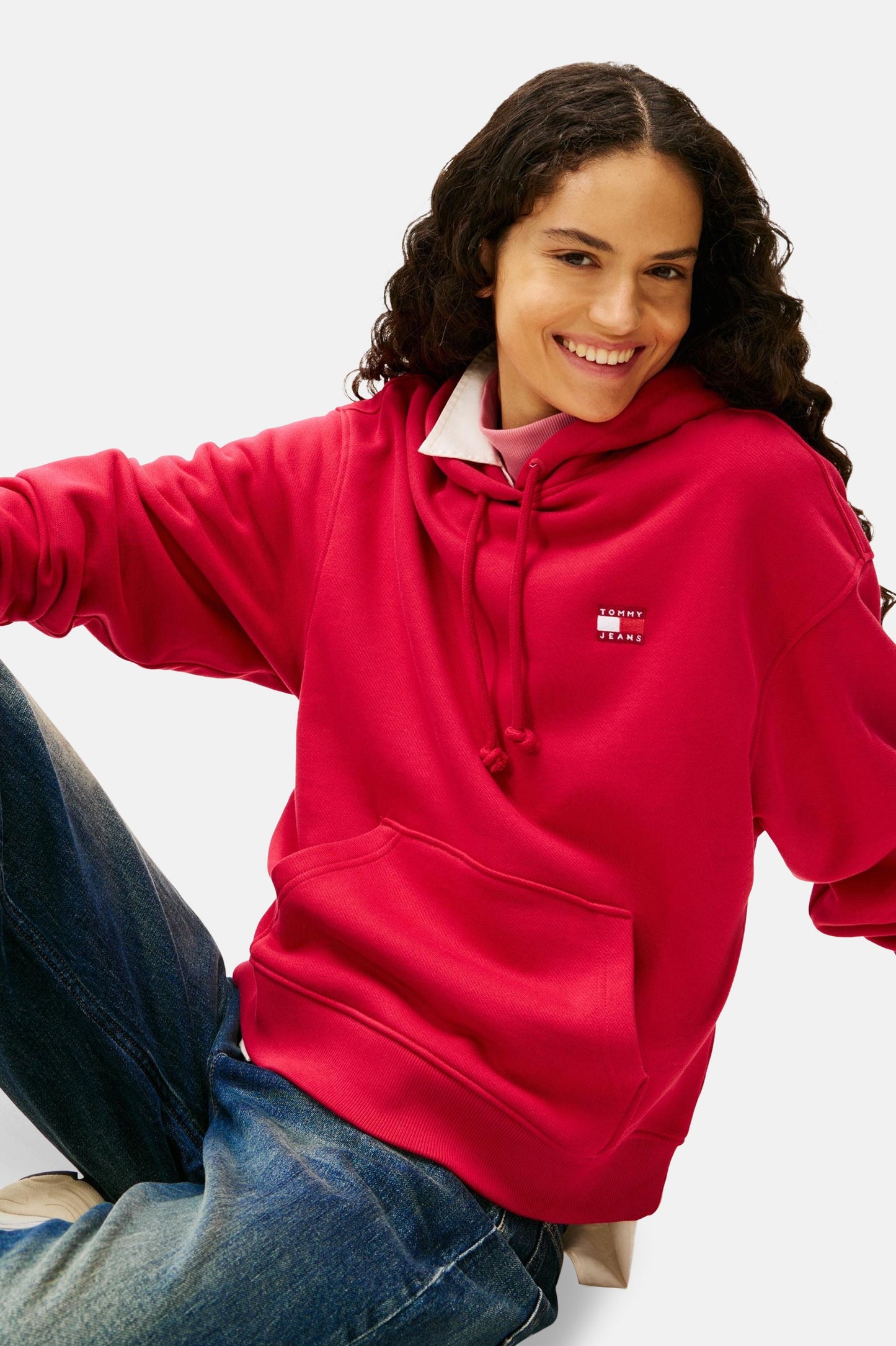 Sweater met capuchon - rood