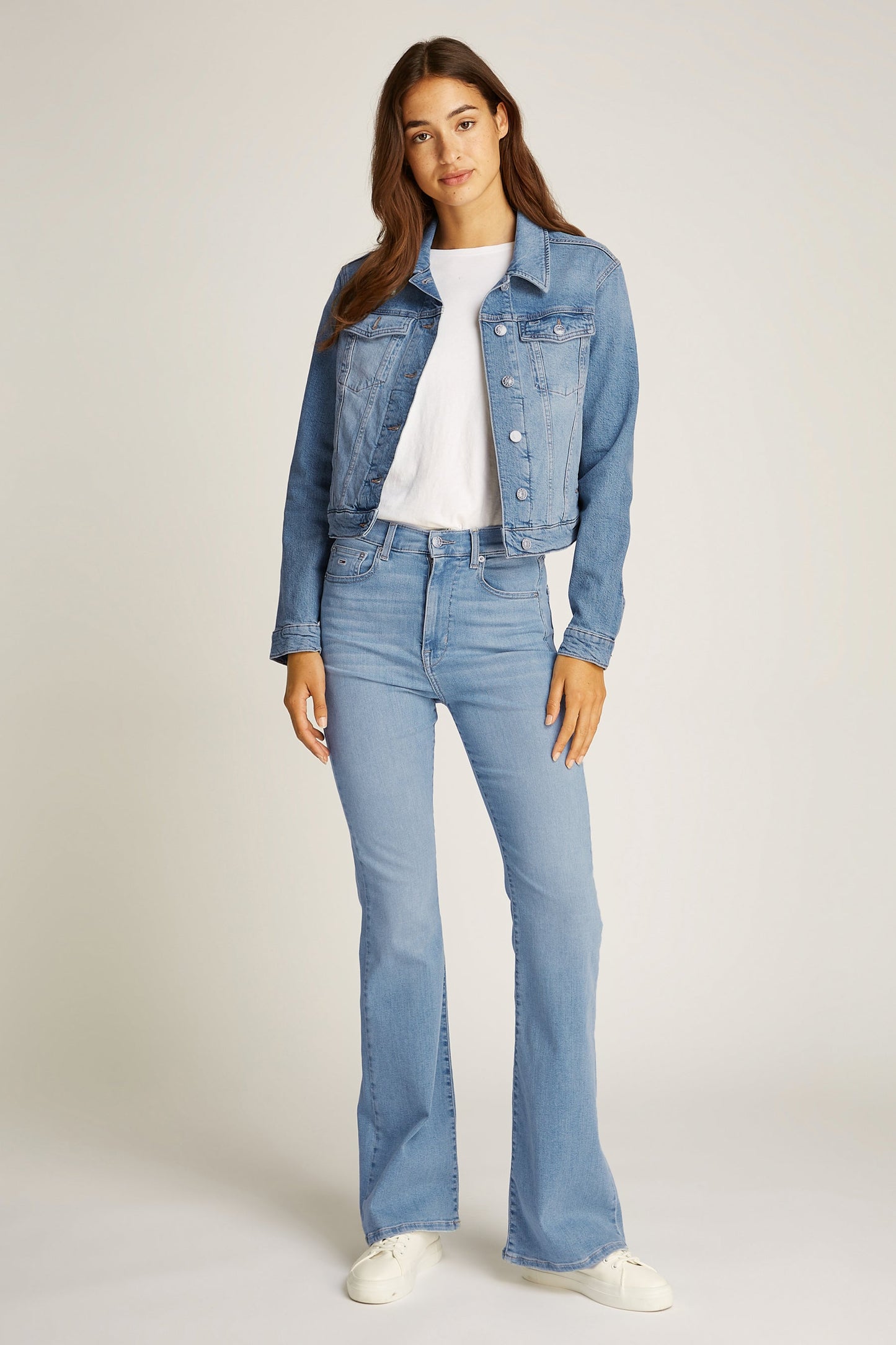 Lichtblauwe Denim Jeansjack