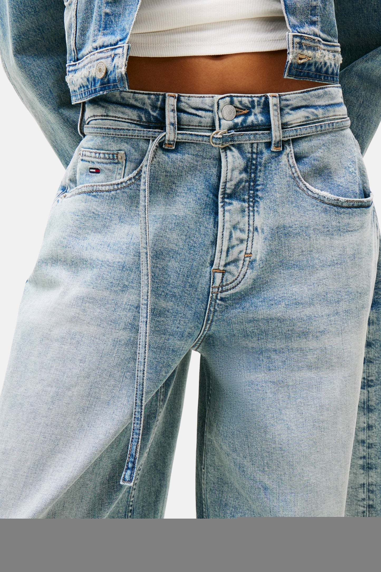 Lichteblauwe Denim Wijd Jeans - TOMMY JEANS