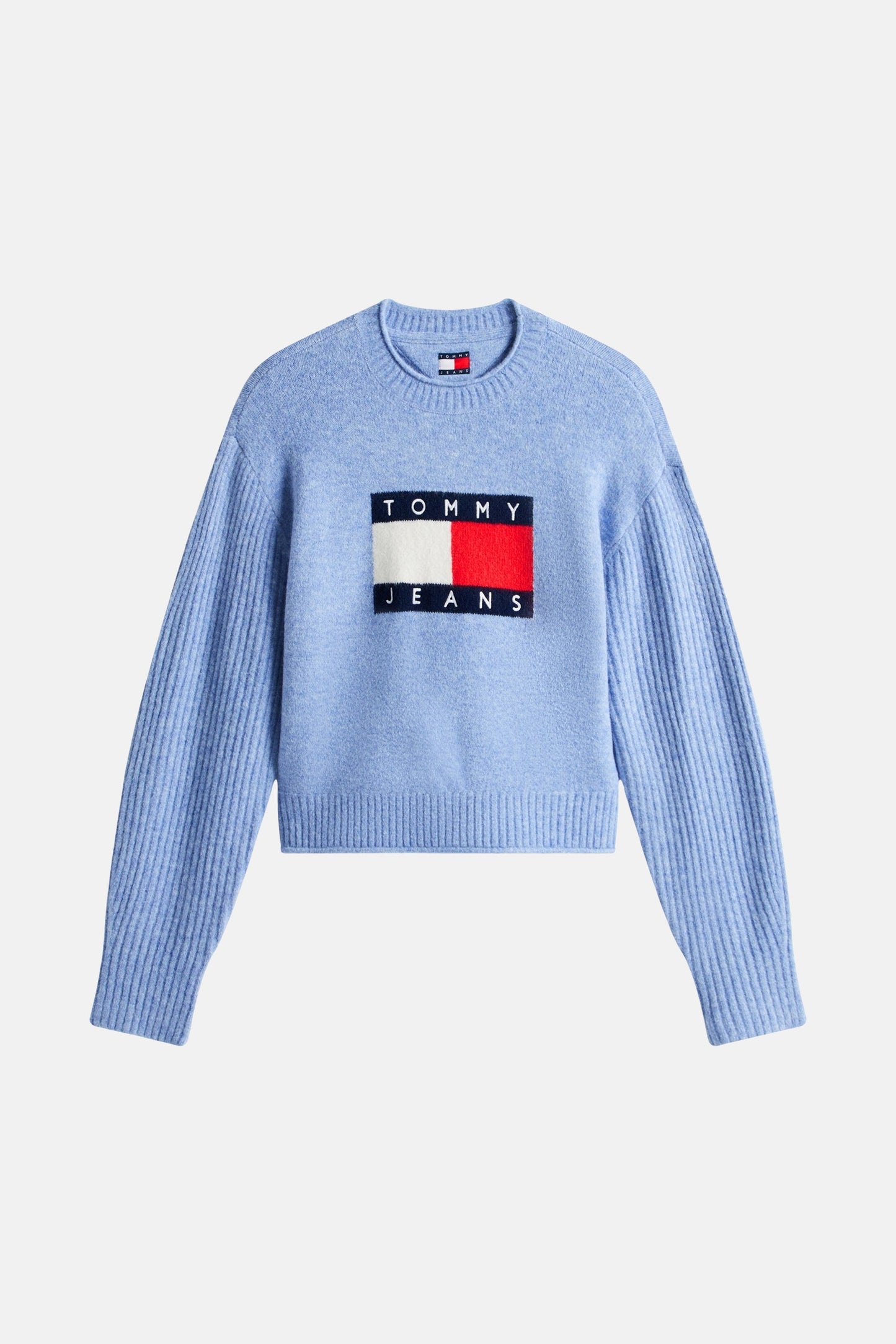 Blauwe Trui met Ronde Hals