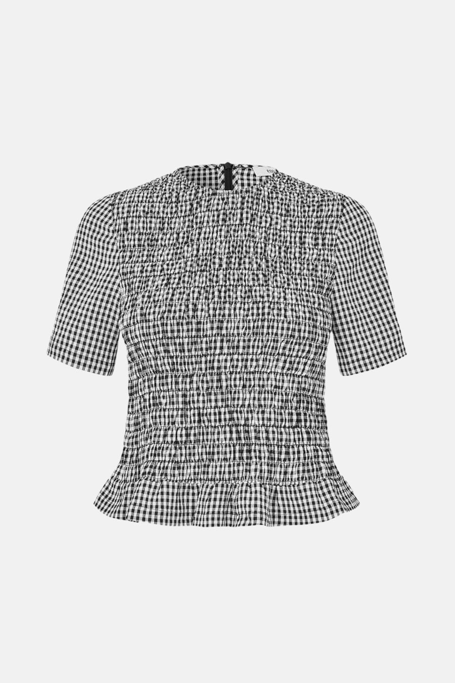 Blouse met korte mouwen - wit