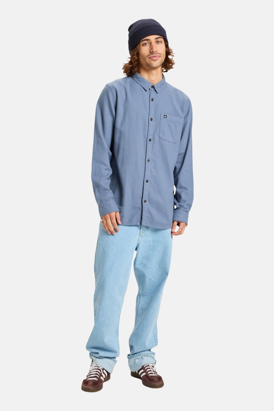 Quiksilver Langarmhemd in Blau