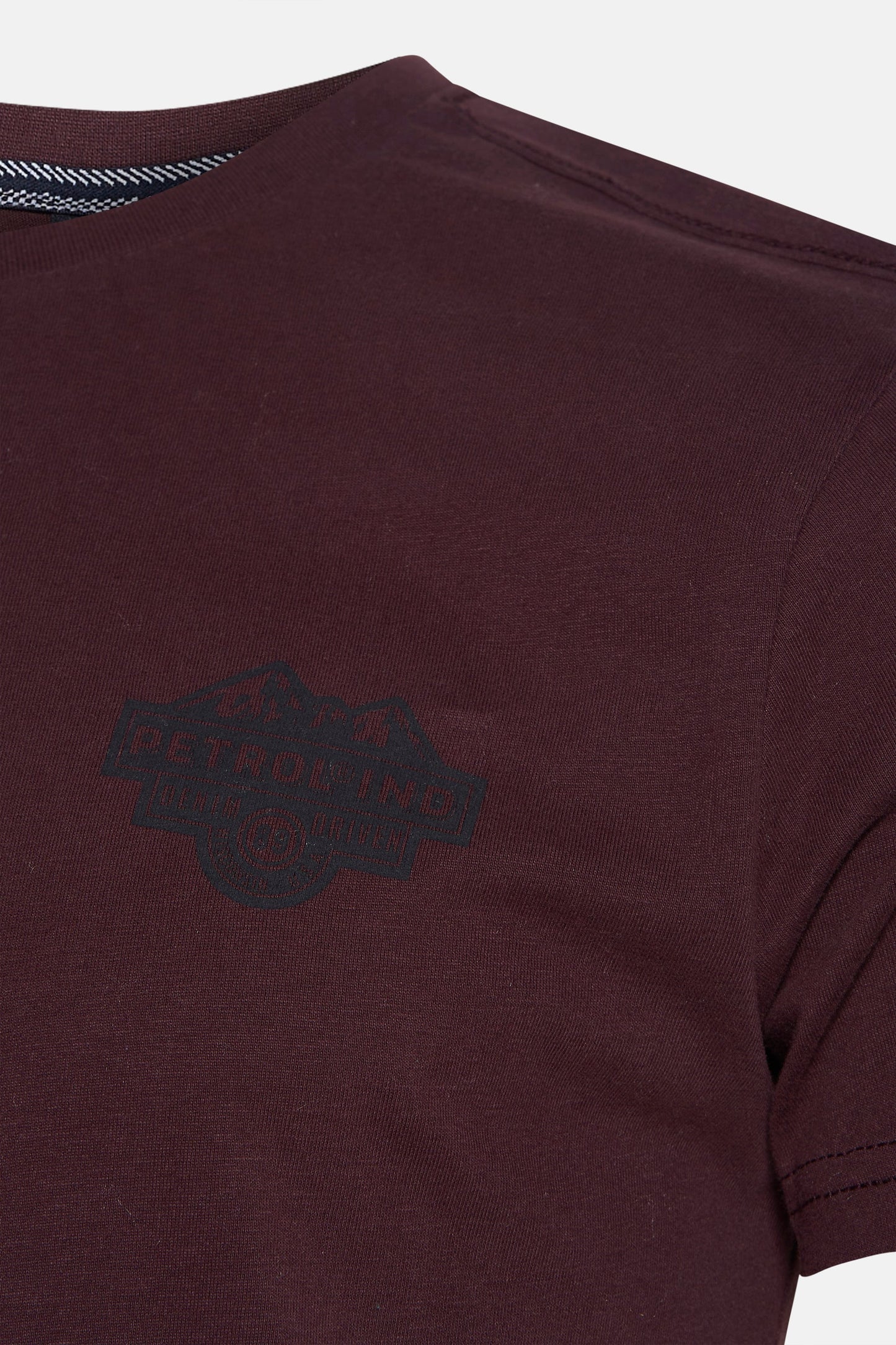 Korte Mouwen T-shirt - Bordeauxkleurig